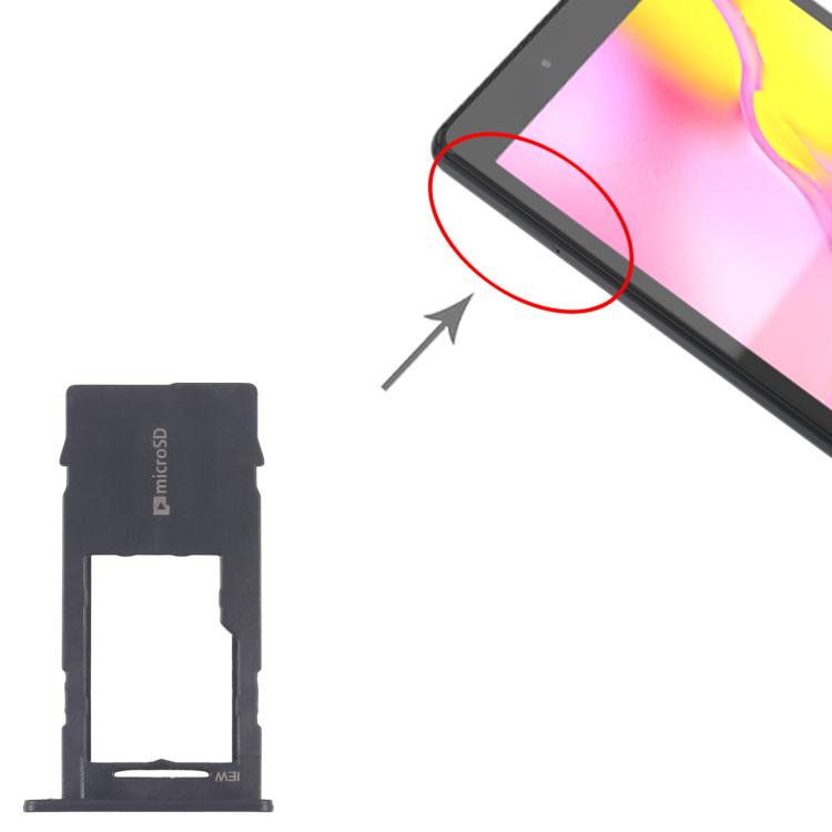 Original Micro SD Card Tray for Samsung Galaxy Tab A 8.0 & S Pen 2019 SM-P200 WiFi (Black) - Replacement SIM Tray