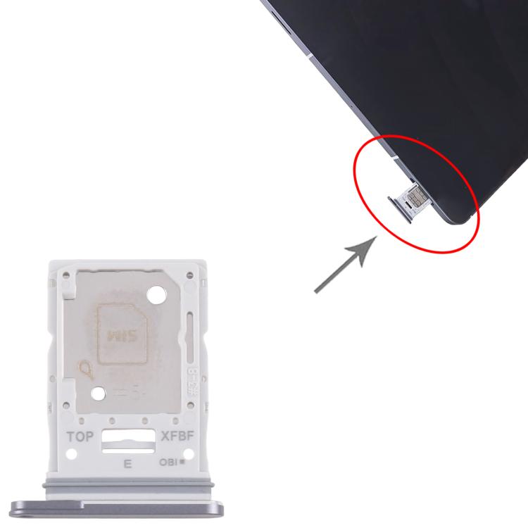 Samsung Galaxy Tab S10 FE+ SM-X626 Original Grey SIM & Micro SD Card Tray Replacement