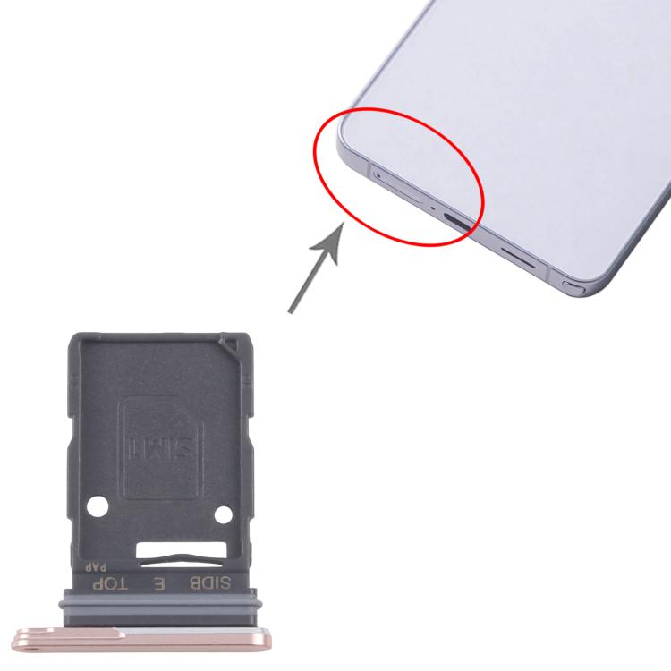 Original Gold SIM Card Tray for Samsung Galaxy S26 (SM-S942U) - Replacement Part for Damaged Trays
