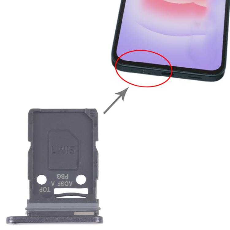 Original SIM Card Tray for Samsung Galaxy A37 SM-A376U (Black) - Replacement Part, Professional Installation Recommended