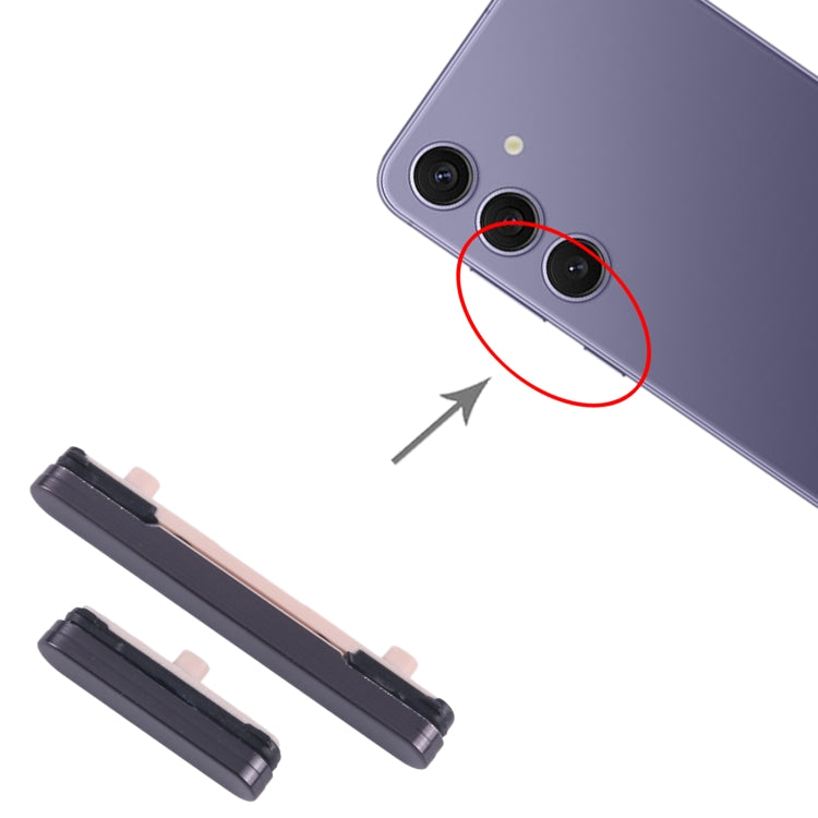 Original Samsung Galaxy S24+ SM-S926B Power & Volume Control Button Replacement (10pcs, Black)