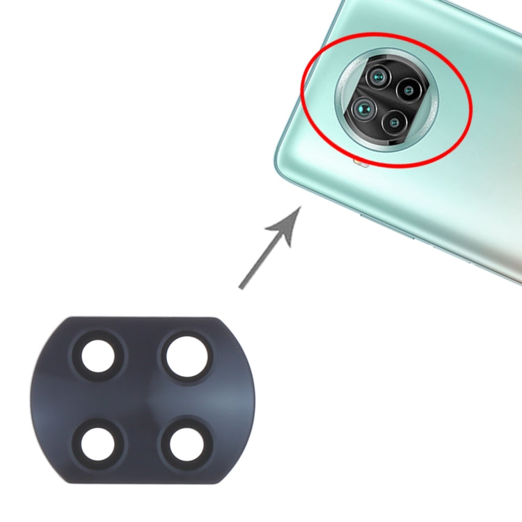 10 PCS Replacement Back Camera Lens for Xiaomi Mi 10T Lite 5G (M2007J17G) - Quality Assurance Included