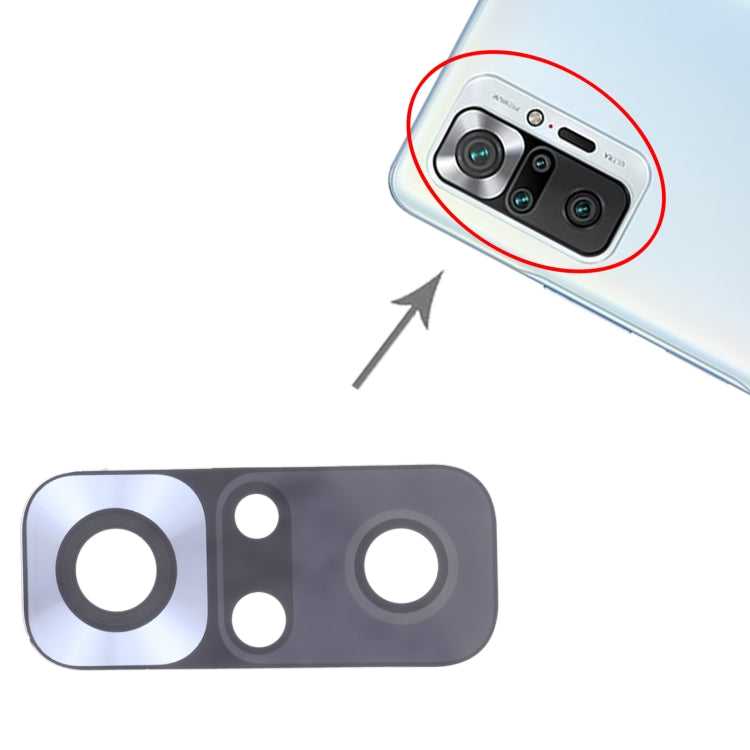 10-Pack Back Camera Lens Replacement for Xiaomi Redmi Note 10 Pro (India) / Pro Max / M2101K6G/K6R/K6P/K6I
