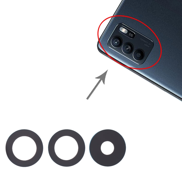10-Pack Back Camera Lens Replacement for OPPO Reno6 4G, Reno6 5G & Reno6 Z - Perfect Fit, Professional Installation Recommended