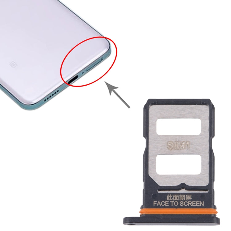 Xiaomi Poco F6 Original SIM Card Tray + SIM Card (Black) - Replacement for Broken/Unworkable Parts
