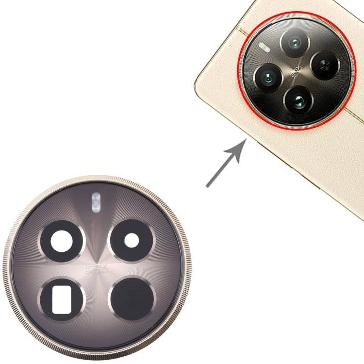 Original Camera Lens Cover Replacement for Realme 12 Pro+ (Gold) - Perfect Fit & Quality Checked