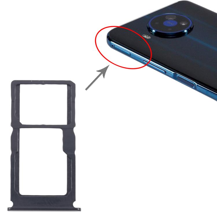 Original Black SIM Card Tray for Nokia 8 V 5G UW + Micro SD Card Tray Replacement
