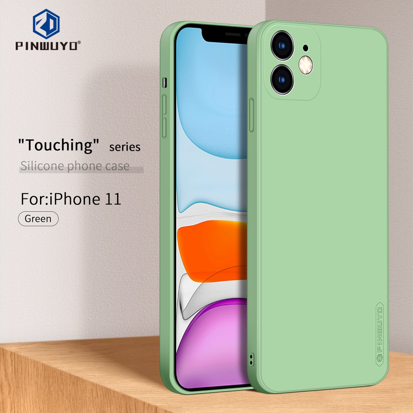 iPhone 11 Phone Case - Liquid Silicone TPU Protective Cover with Anti-Scratch, Shockproof Design, Fingerprint Resistant & Soft Grip Feel