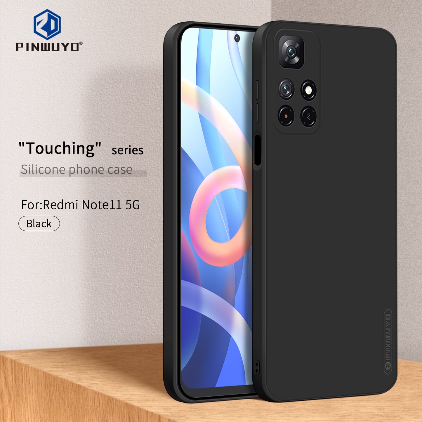 Xiaomi Redmi Note 11 Phone Case - Liquid Silicone TPU Protective Cover with Anti-Scratch, Shockproof Design, Fingerprint Resistant & Soft Grip Feel