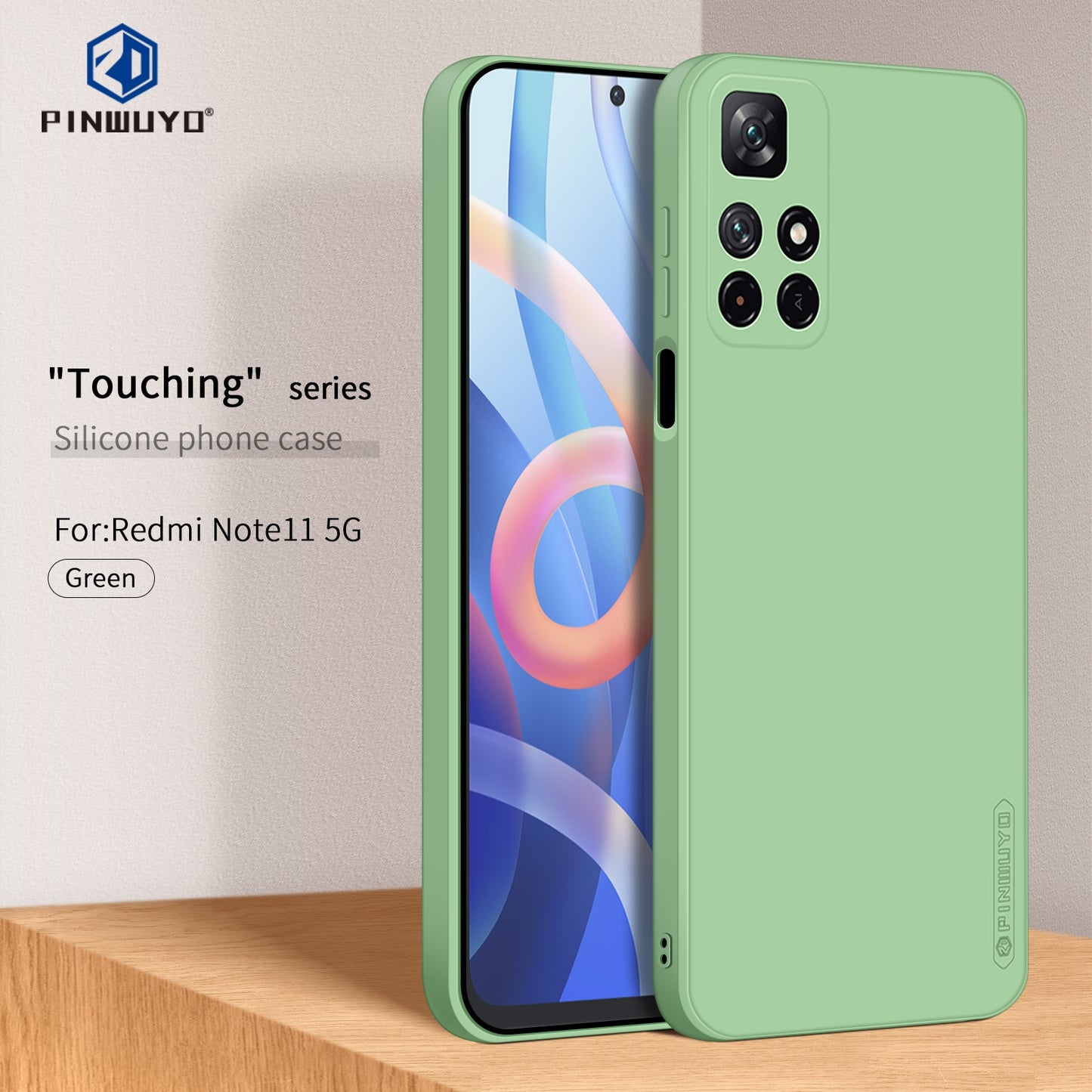 Xiaomi Redmi Note 11 Phone Case - Liquid Silicone TPU Protective Cover with Anti-Scratch, Shockproof Design, Fingerprint Resistant & Soft Grip Feel