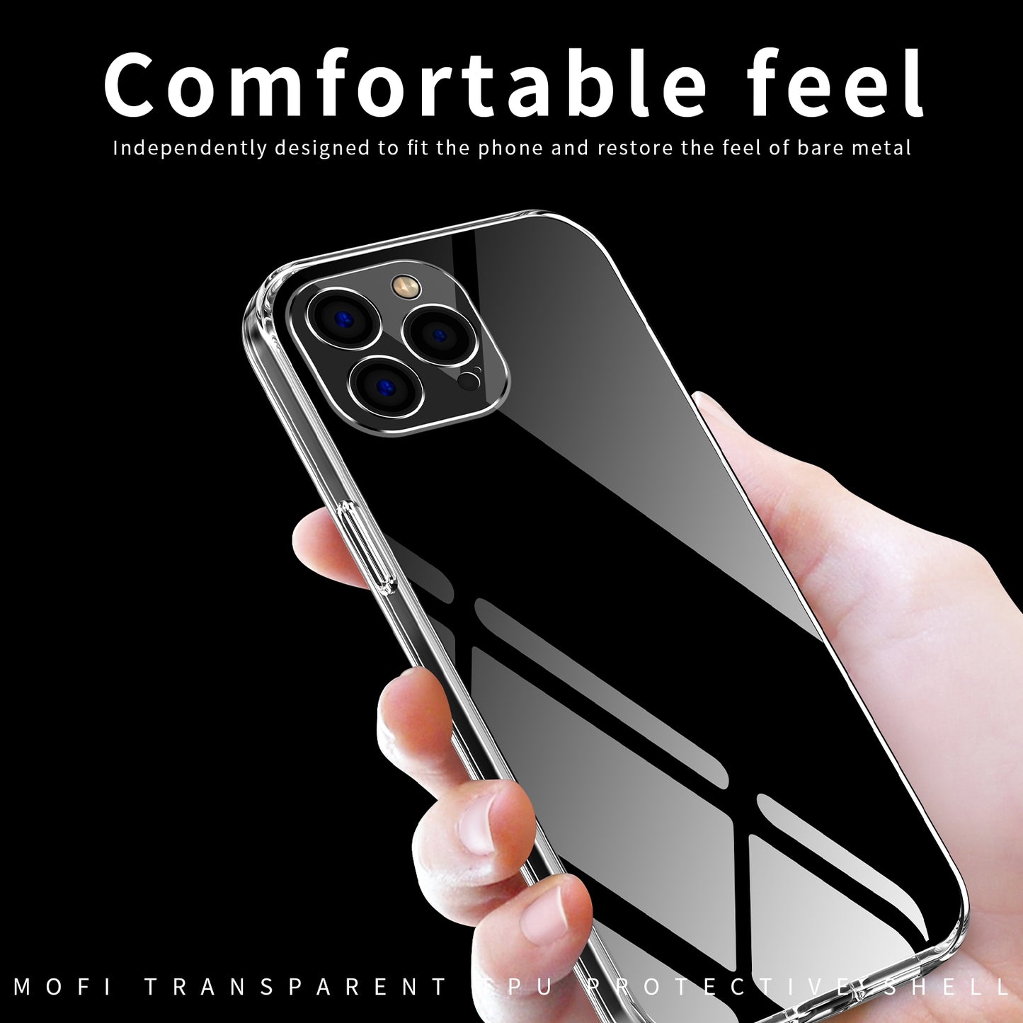 iPhone 13 Pro Max Clear TPU Case - Ultra-Thin, Shockproof, Anti-Yellowing Transparent Soft Protective Cover with Precise Cutouts, Scratch Resistance & Lightweight Design