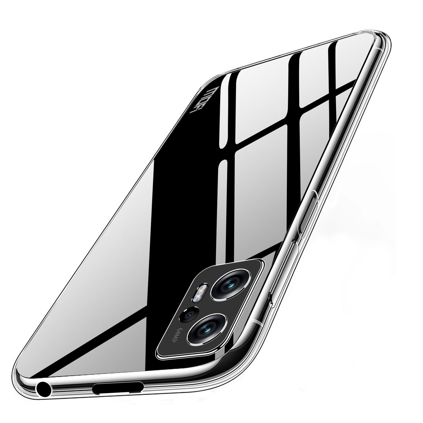 Xiaomi Redmi Note 11T Pro+ Clear TPU Case - Ultra-Thin, Shockproof, Anti-Yellowing Transparent Soft Protective Cover with Precise Cutouts, Scratch Resistance & Lightweight Design