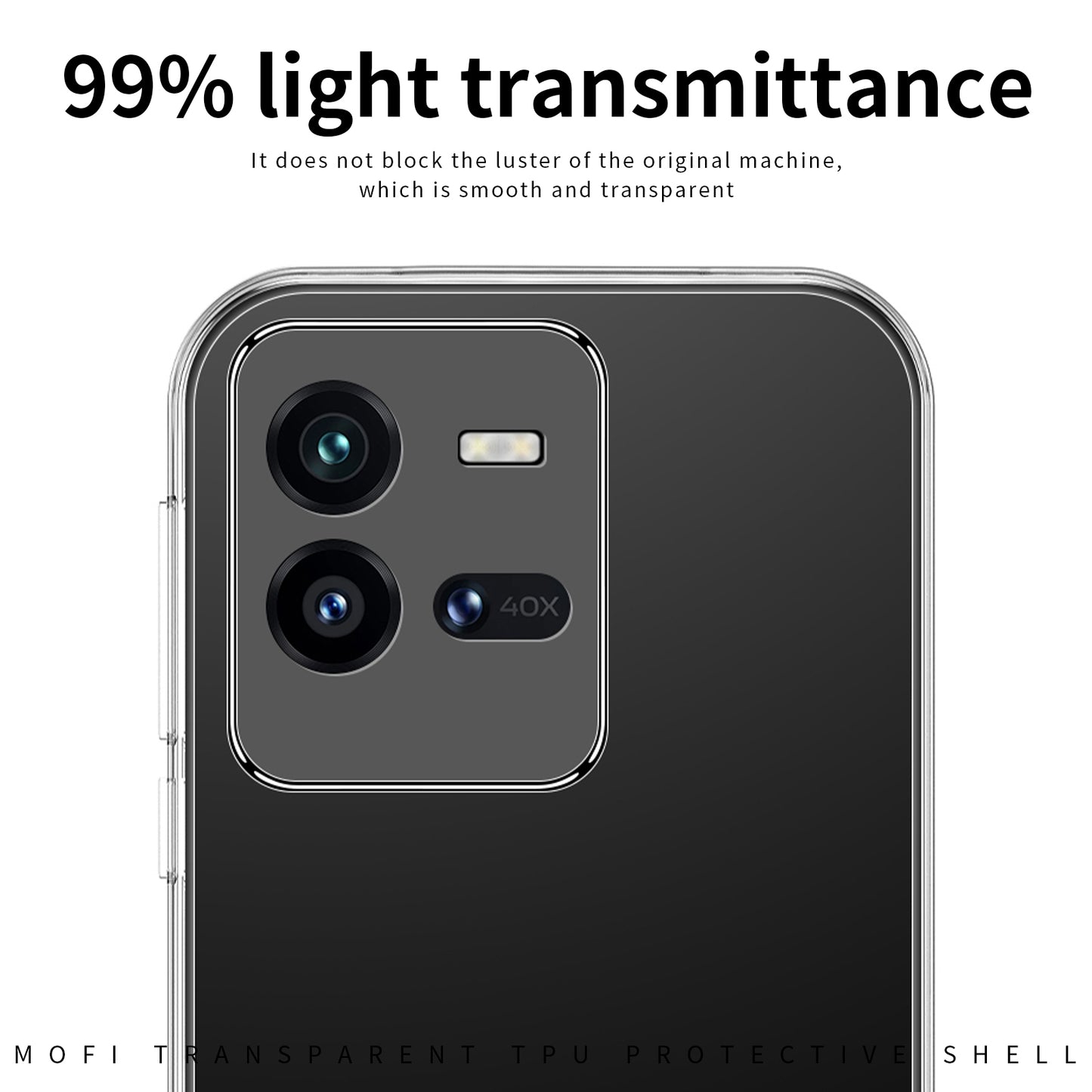 vivo iQOO 10 Pro Clear TPU Case - Ultra-Thin, Shockproof, Anti-Yellowing Transparent Soft Protective Cover with Precise Cutouts, Scratch Resistance & Lightweight Design