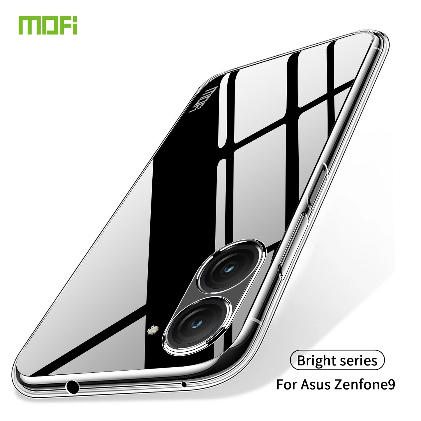 Asus Zenfone 9 Clear TPU Case - Ultra-Thin, Shockproof, Anti-Yellowing Transparent Soft Protective Cover with Precise Cutouts, Scratch Resistance & Lightweight Design