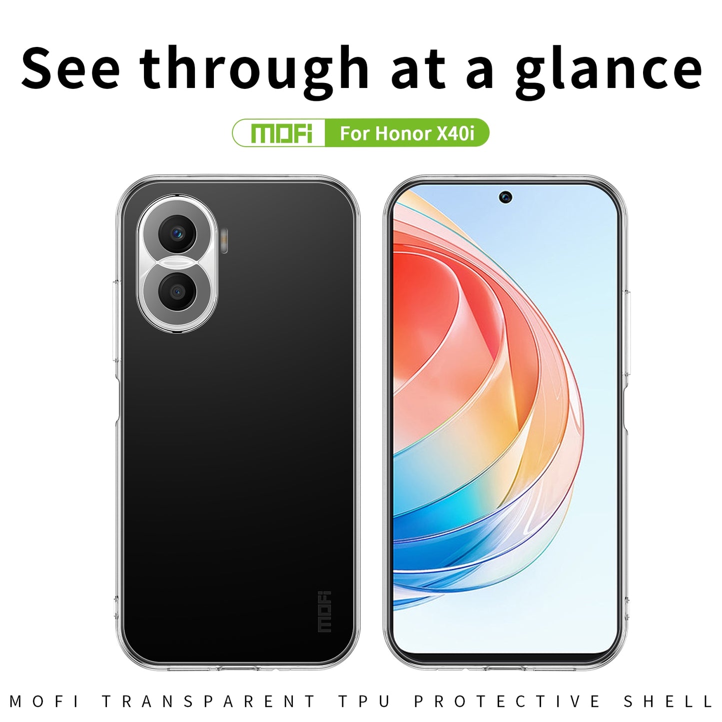 Honor X40i Clear TPU Case - Ultra-Thin, Shockproof, Anti-Yellowing Transparent Soft Protective Cover with Precise Cutouts, Scratch Resistance & Lightweight Design