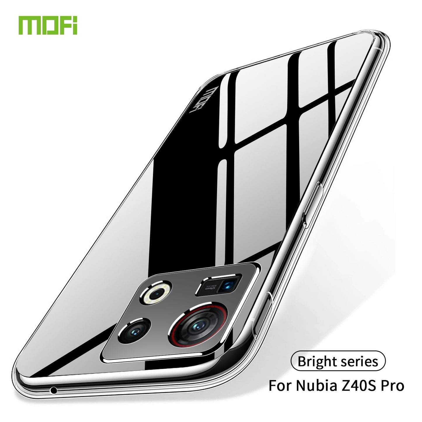 ZTE Nubia Z40S Pro Clear TPU Case - Ultra-Thin, Shockproof, Anti-Yellowing Transparent Soft Protective Cover with Precise Cutouts, Scratch Resistance & Lightweight Design