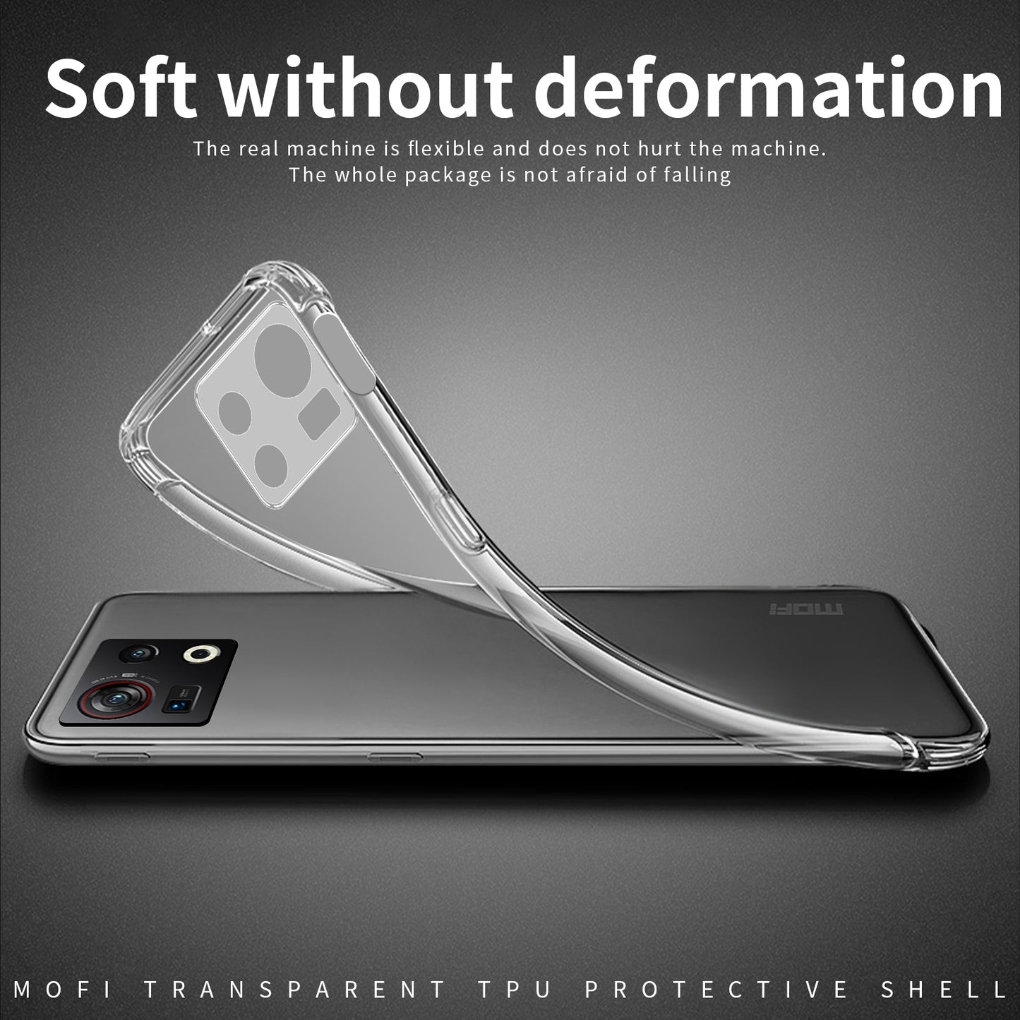ZTE Nubia Z40S Pro Clear TPU Case - Ultra-Thin, Shockproof, Anti-Yellowing Transparent Soft Protective Cover with Precise Cutouts, Scratch Resistance & Lightweight Design