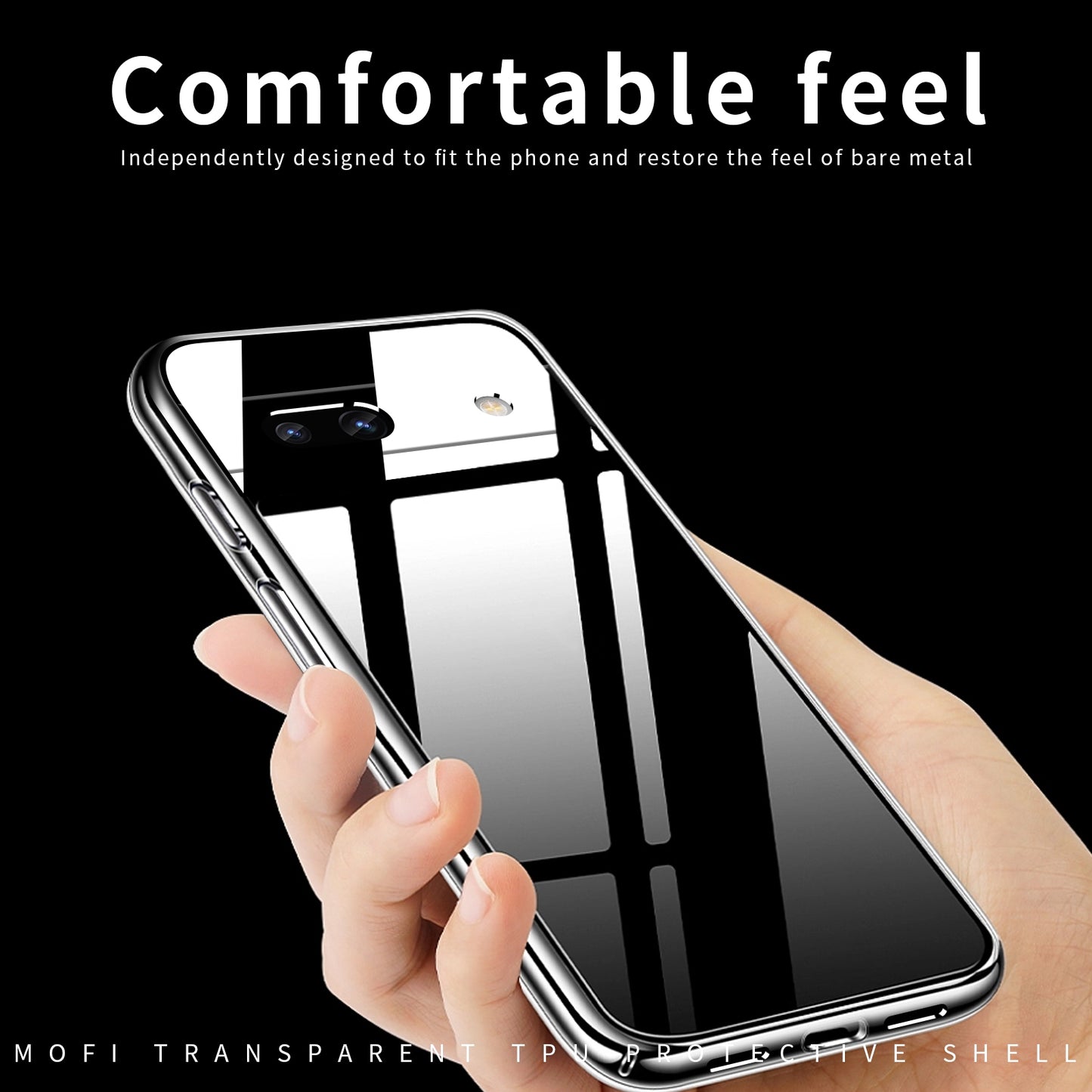Google Pixel 7A Clear TPU Case - Ultra-Thin, Shockproof, Anti-Yellowing Transparent Soft Protective Cover with Precise Cutouts, Scratch Resistance & Lightweight Design