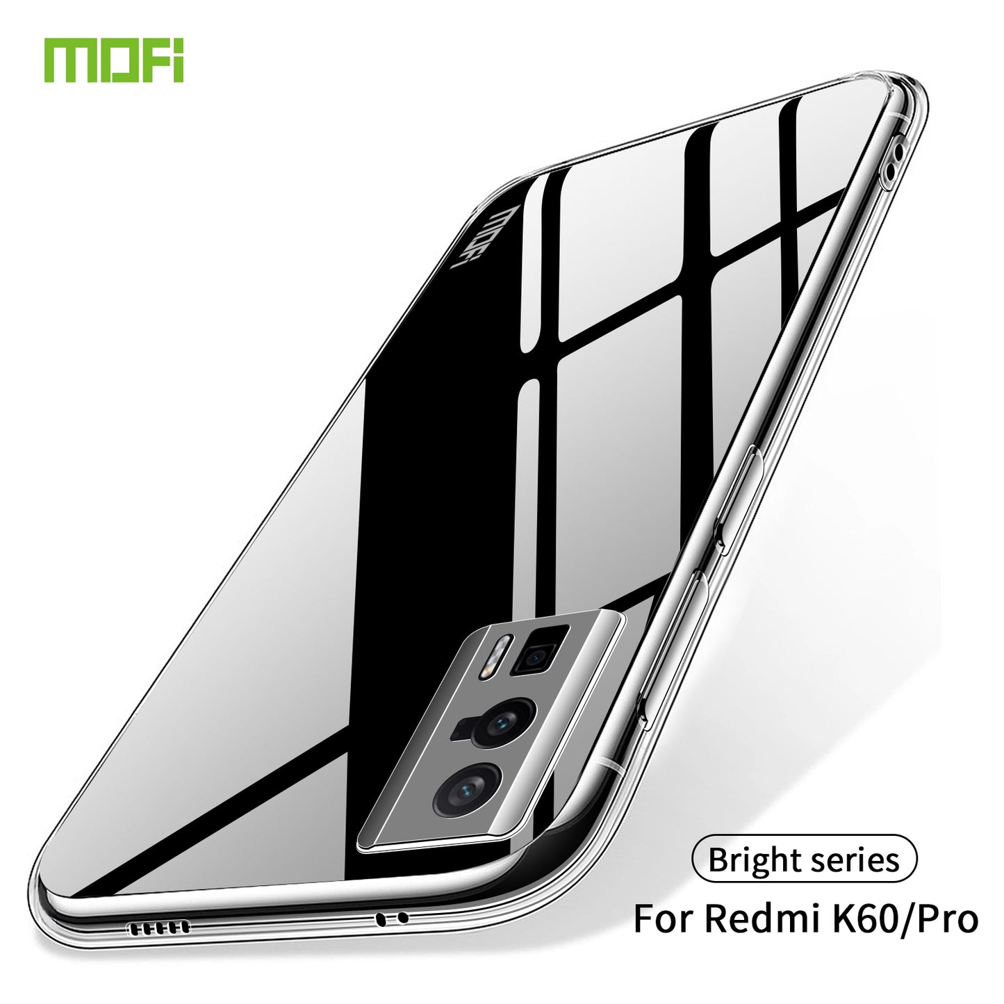 Xiaomi Redmi K60/K60 Pro Clear TPU Case - Ultra-Thin, Shockproof, Anti-Yellowing Transparent Soft Protective Cover with Precise Cutouts, Scratch Resistance & Lightweight Design