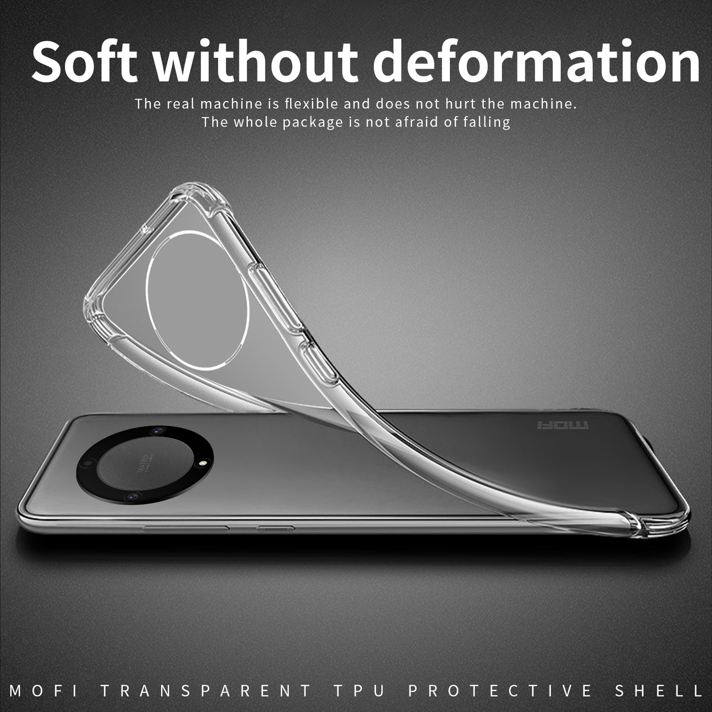 Honor X9A Clear TPU Case - Ultra-Thin, Shockproof, Anti-Yellowing Transparent Soft Protective Cover with Precise Cutouts, Scratch Resistance & Lightweight Design