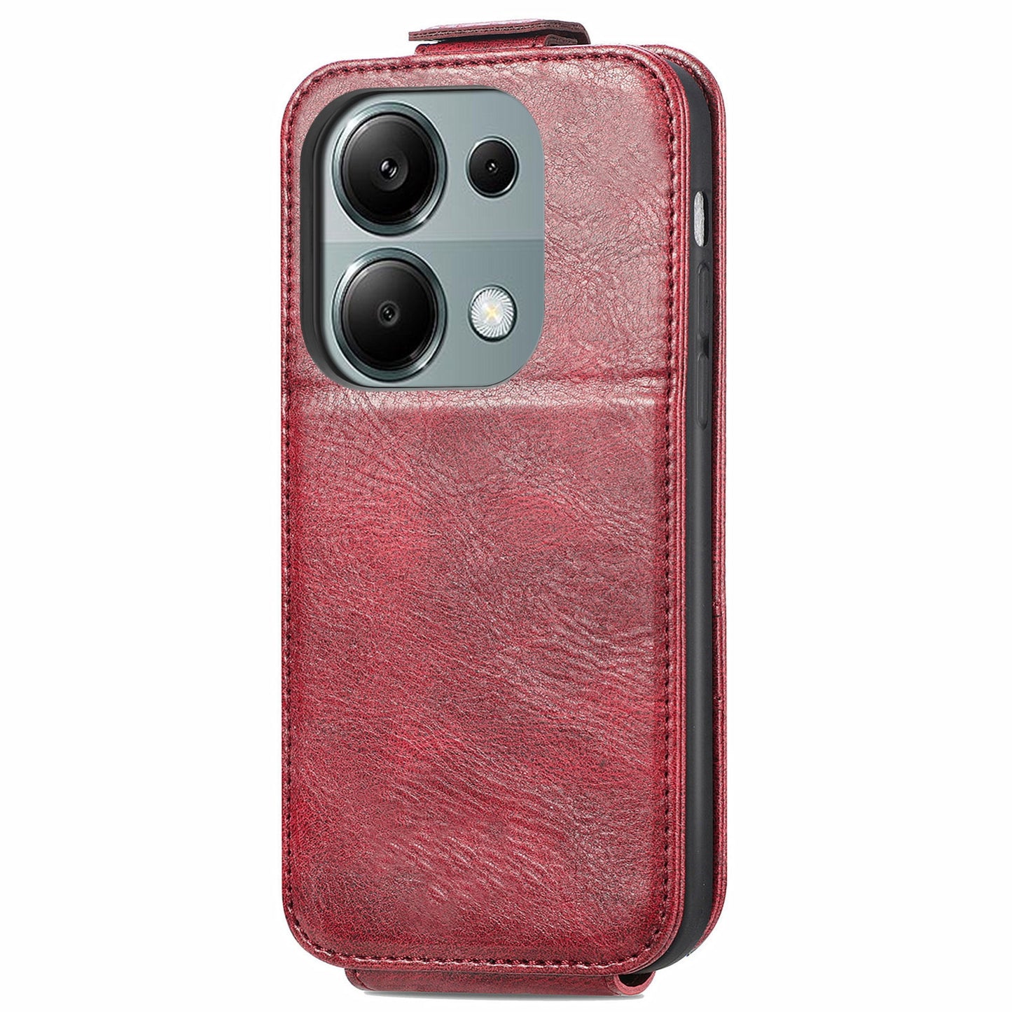 Xiaomi Redmi Note 13 Pro 4G Zipper Wallet Case - Vertical Flip Leather Phone Cover with Multiple Card Slots and Stand