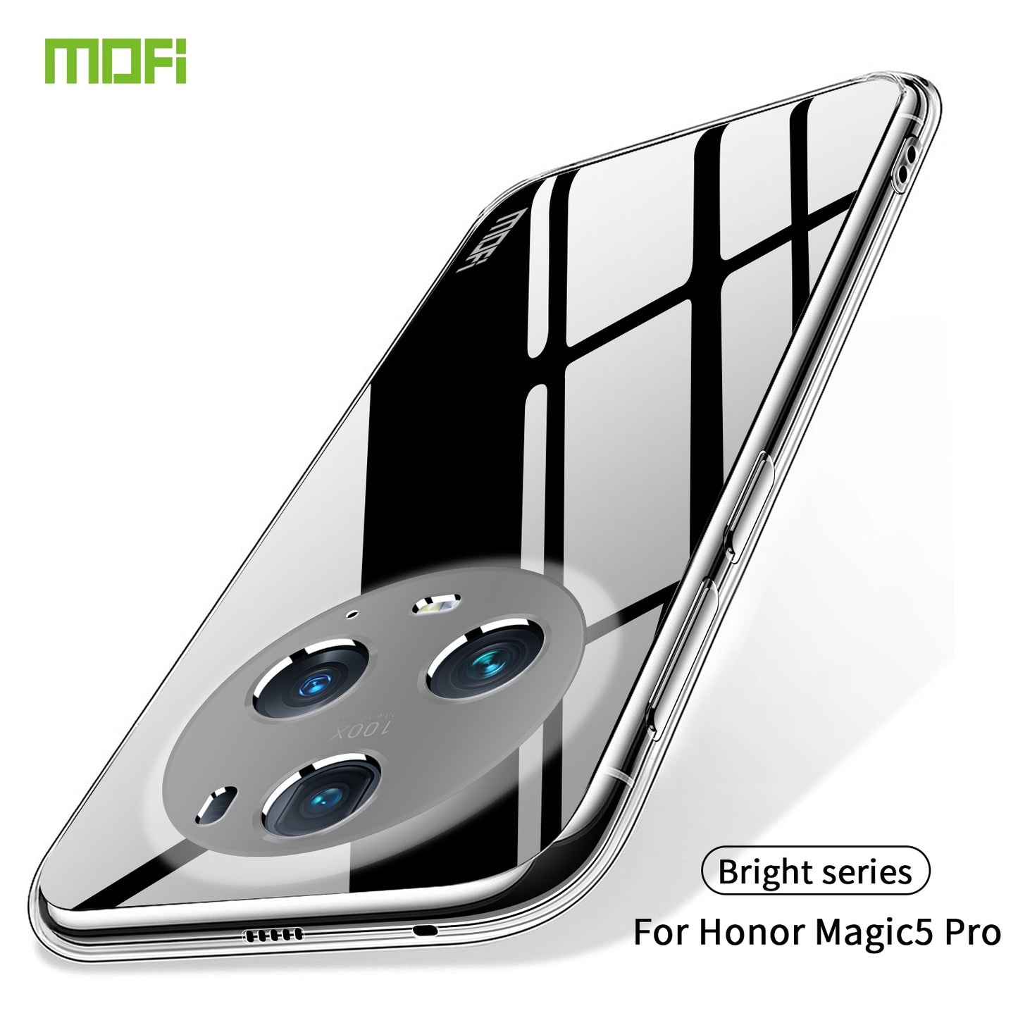 Honor Magic5 Pro Clear TPU Case - Ultra-Thin, Shockproof, Anti-Yellowing Transparent Soft Protective Cover with Precise Cutouts, Scratch Resistance & Lightweight Design