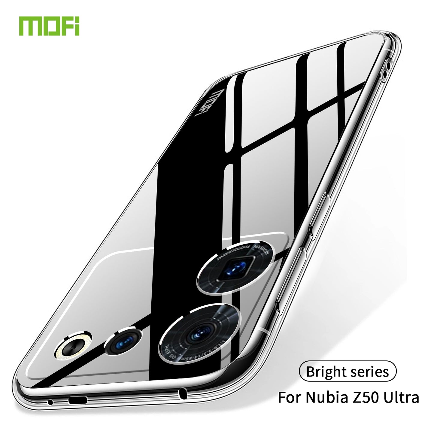 ZTE Nubia Z50 Ultra Clear TPU Case - Ultra-Thin, Shockproof, Anti-Yellowing Transparent Soft Protective Cover with Precise Cutouts, Scratch Resistance & Lightweight Design