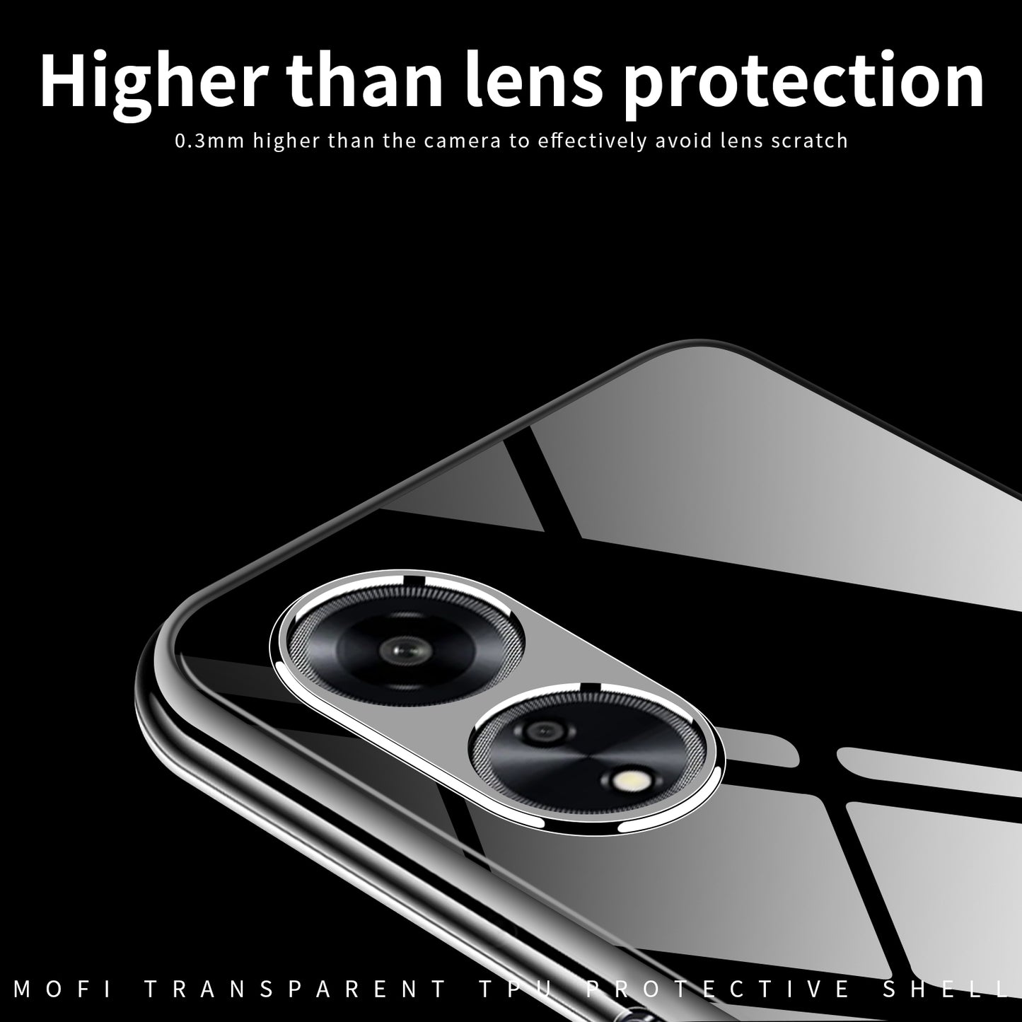 OPPO A1 5G Clear TPU Case - Ultra-Thin, Shockproof, Anti-Yellowing Transparent Soft Protective Cover with Precise Cutouts, Scratch Resistance & Lightweight Design