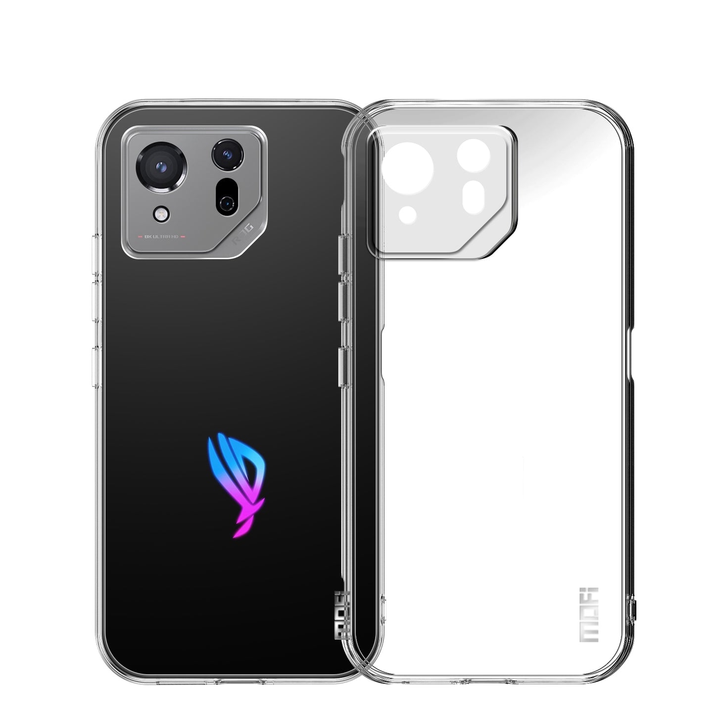 For ASUS ROG Phone 8 Pro Clear TPU Case - Ultra-Thin, Shockproof, Anti-Yellowing Transparent Soft Protective Cover with Precise Cutouts, Scratch Resistance & Lightweight Design