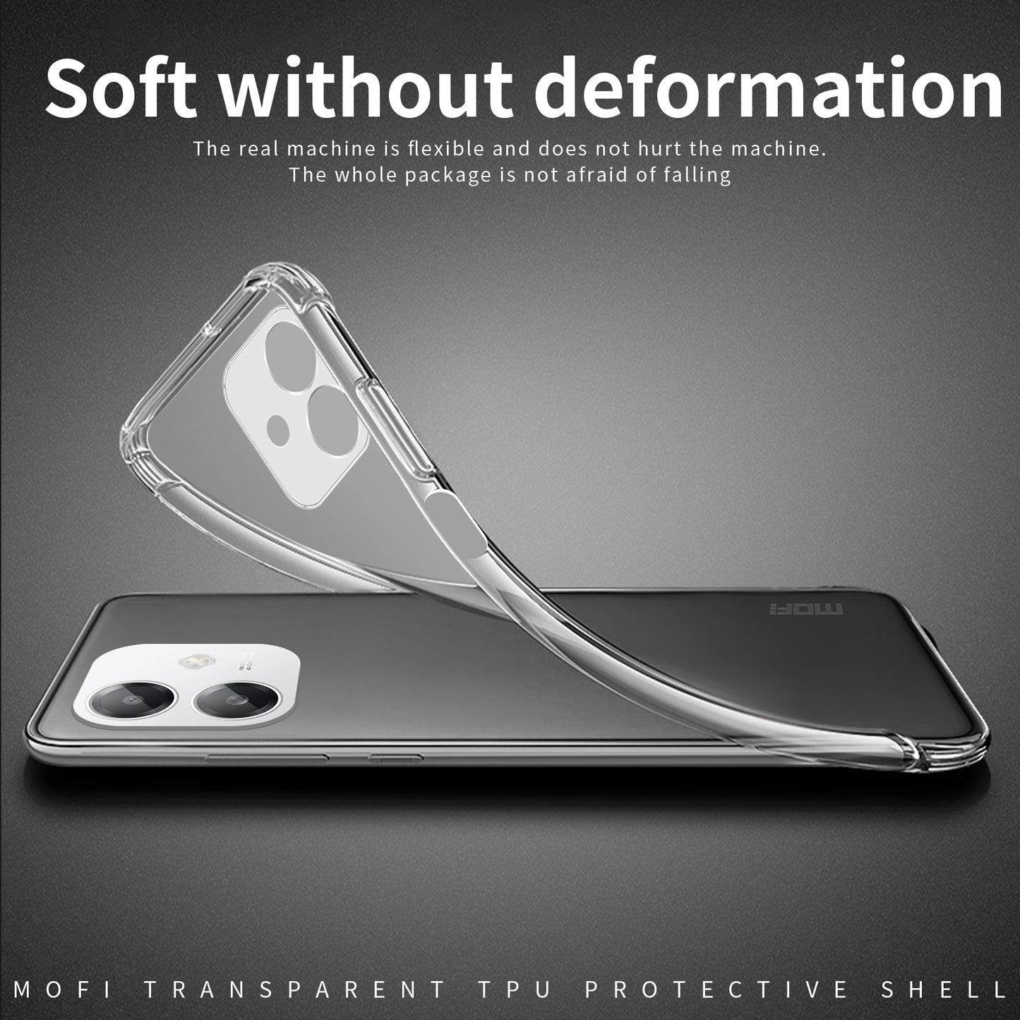 OPPO A3x Global Clear TPU Case - Ultra-Thin, Shockproof, Anti-Yellowing Transparent Soft Protective Cover with Precise Cutouts, Scratch Resistance & Lightweight Design