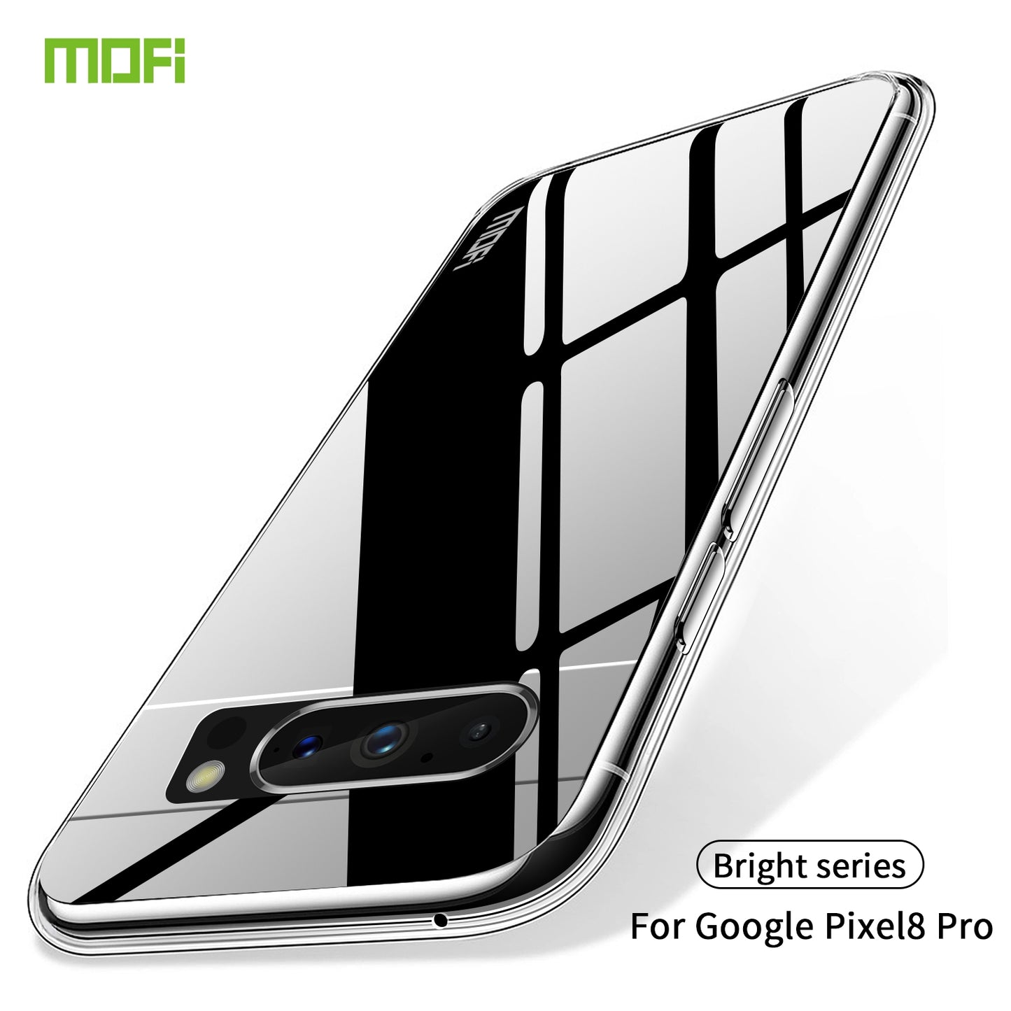 Google Pixel 8 Pro Clear TPU Case - Ultra-Thin, Shockproof, Anti-Yellowing Transparent Soft Protective Cover with Precise Cutouts, Scratch Resistance & Lightweight Design