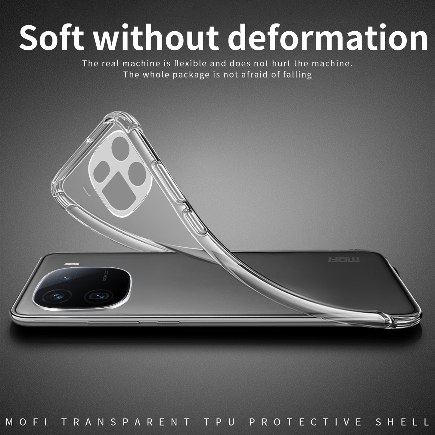 vivo iQOO 12 Clear TPU Case - Ultra-Thin, Shockproof, Anti-Yellowing Transparent Soft Protective Cover with Precise Cutouts, Scratch Resistance & Lightweight Design