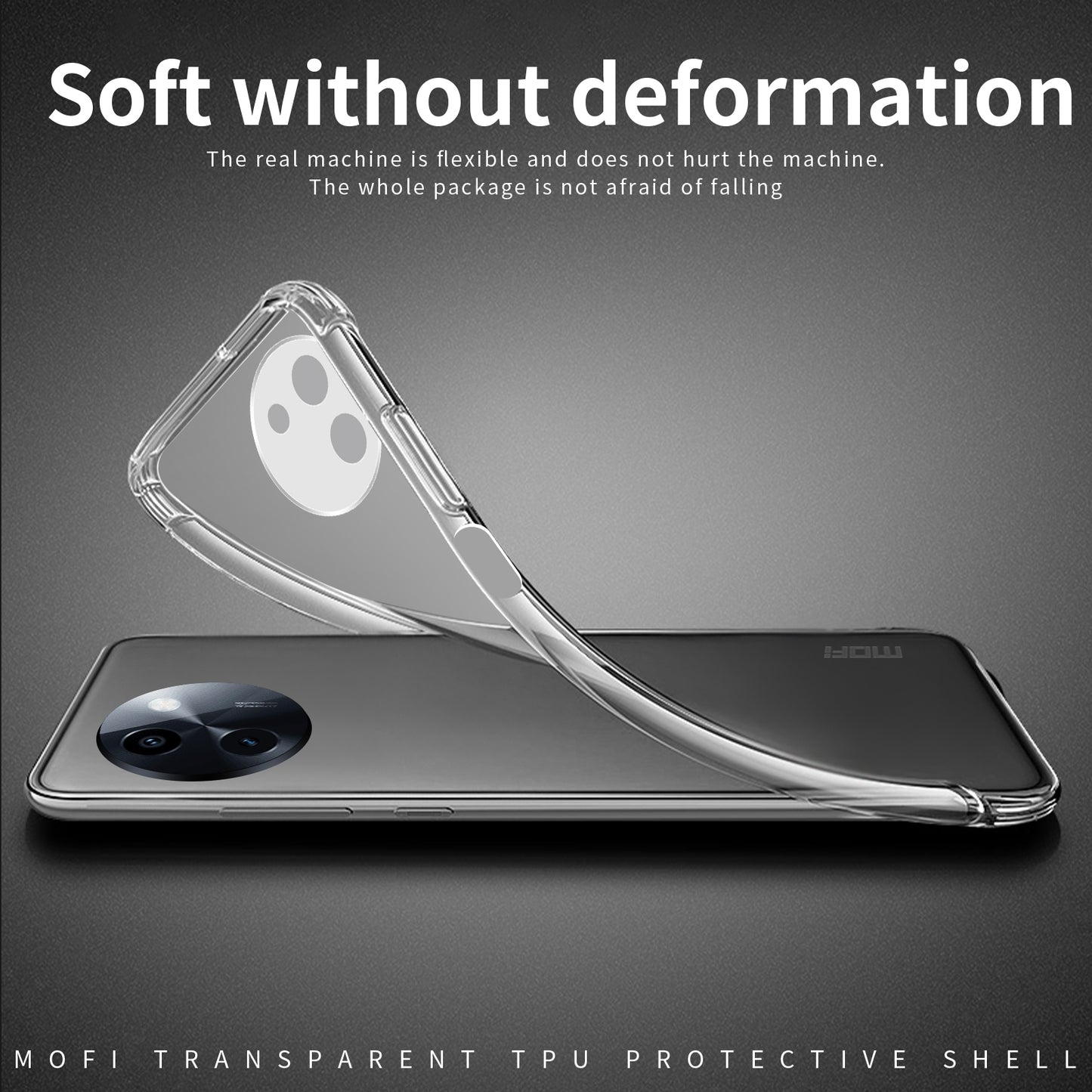 For vivo Y200i Clear TPU Case - Ultra-Thin, Shockproof, Anti-Yellowing Transparent Soft Protective Cover with Precise Cutouts, Scratch Resistance & Lightweight Design