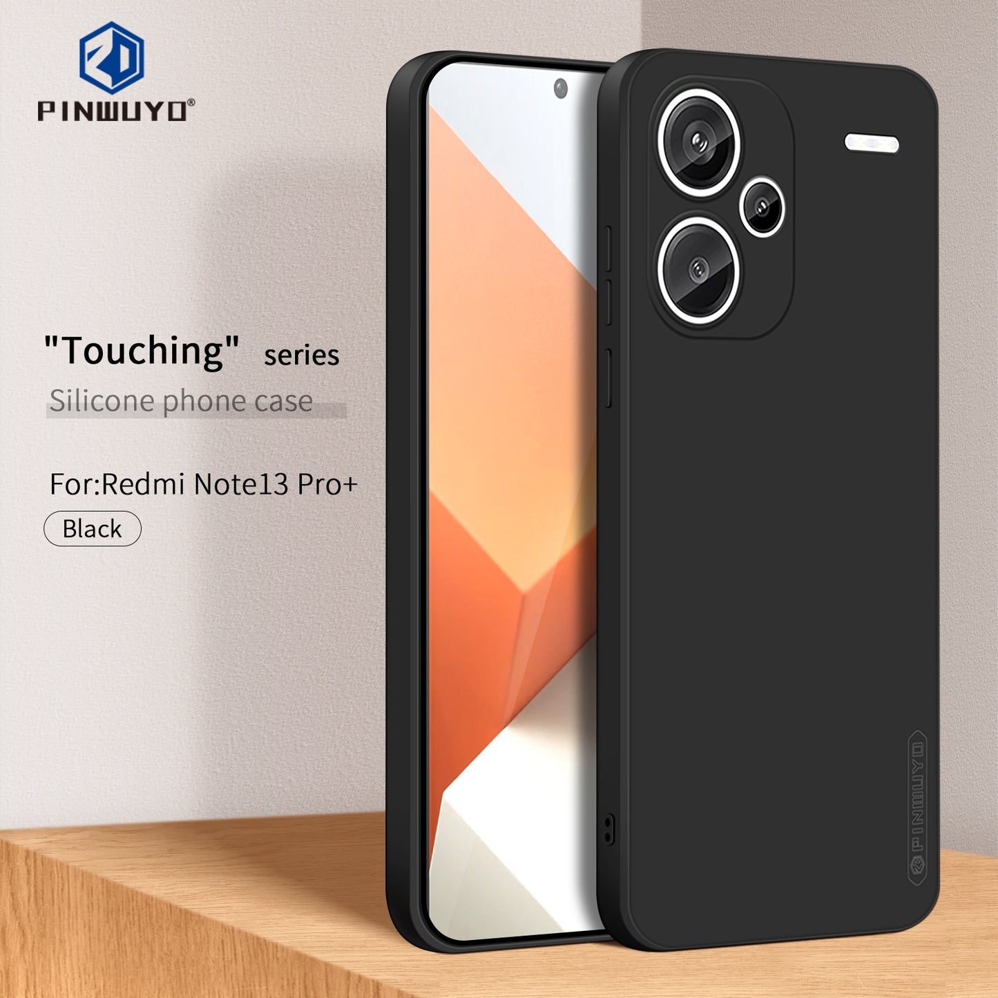 Xiaomi Redmi Note 13 Pro+ Phone Case - Liquid Silicone TPU Protective Cover with Anti-Scratch, Shockproof Design, Fingerprint Resistant & Soft Grip Feel