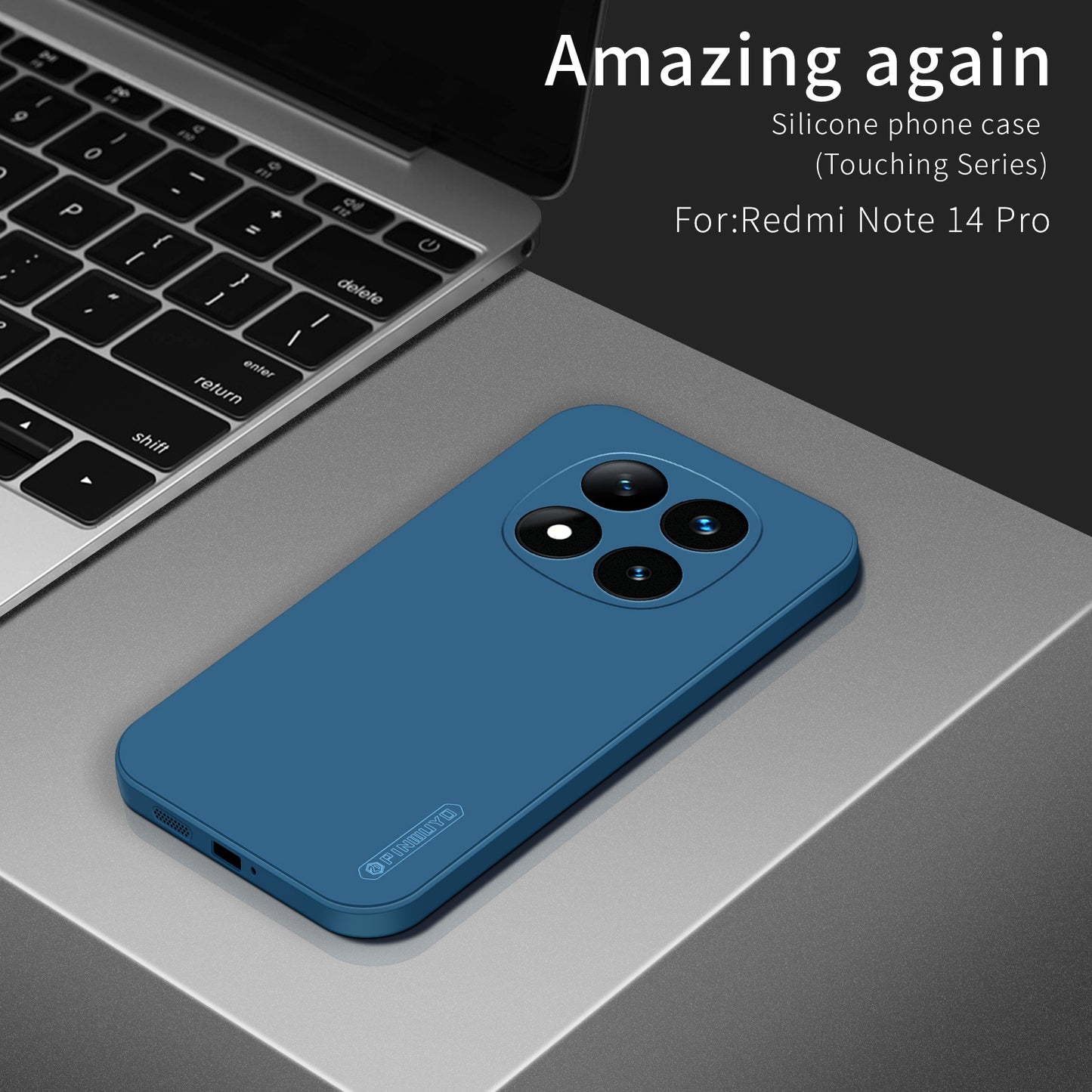 Xiaomi Redmi Note 14 Pro+ 5G Phone Case - Liquid Silicone TPU Protective Cover with Anti-Scratch, Shockproof Design, Fingerprint Resistant & Soft Grip Feel