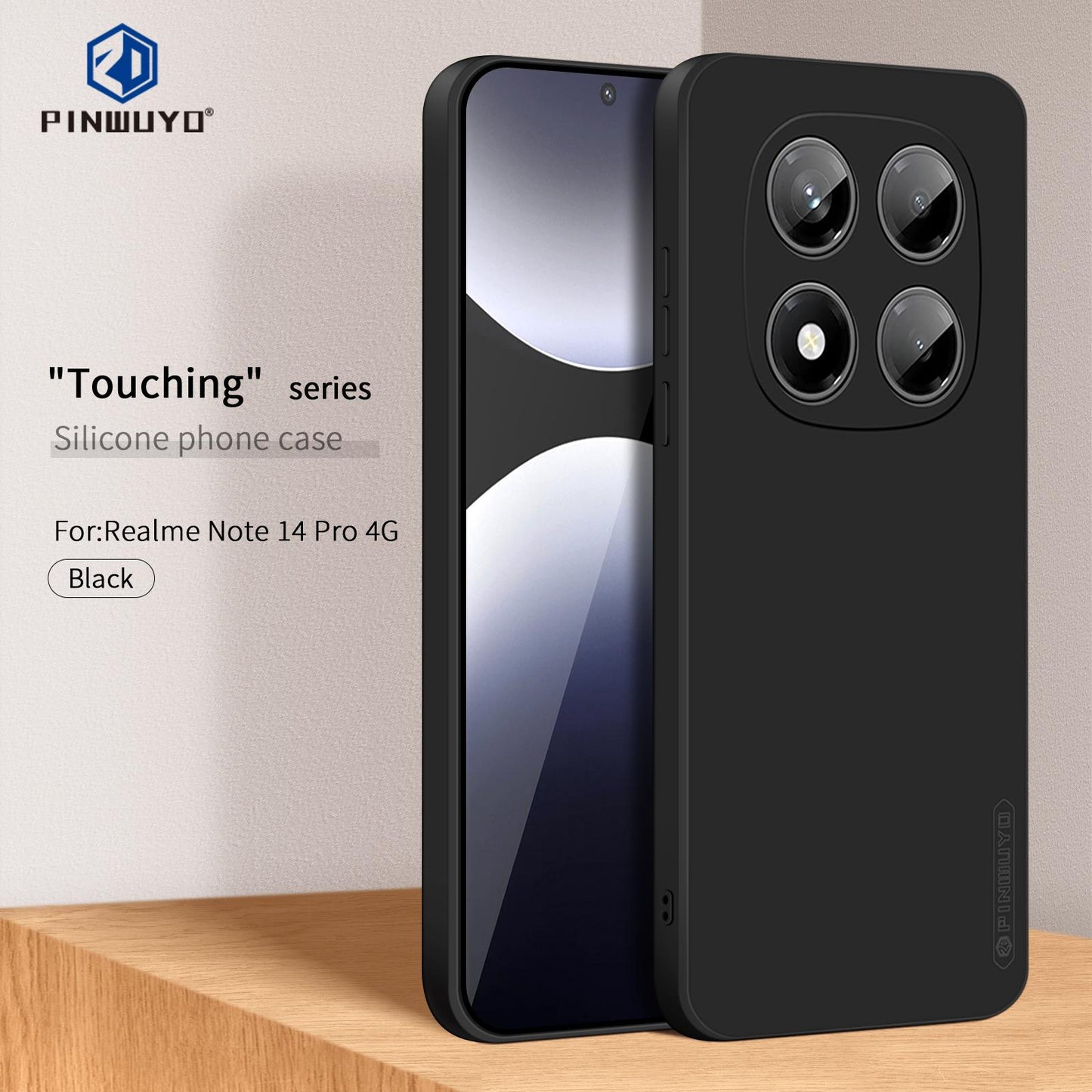 Xiaomi Redmi Note 14 Pro 4G Phone Case - Liquid Silicone TPU Protective Cover with Anti-Scratch, Shockproof Design, Fingerprint Resistant & Soft Grip Feel