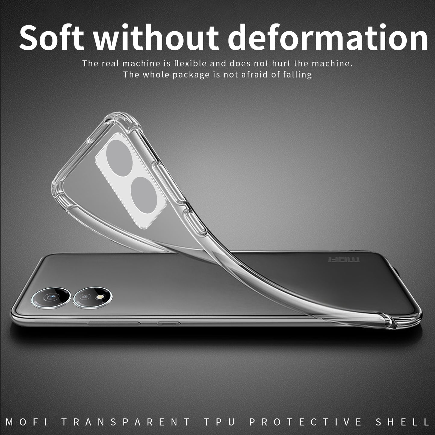 Honor X7b Clear TPU Case - Ultra-Thin, Shockproof, Anti-Yellowing Transparent Soft Protective Cover with Precise Cutouts, Scratch Resistance & Lightweight Design