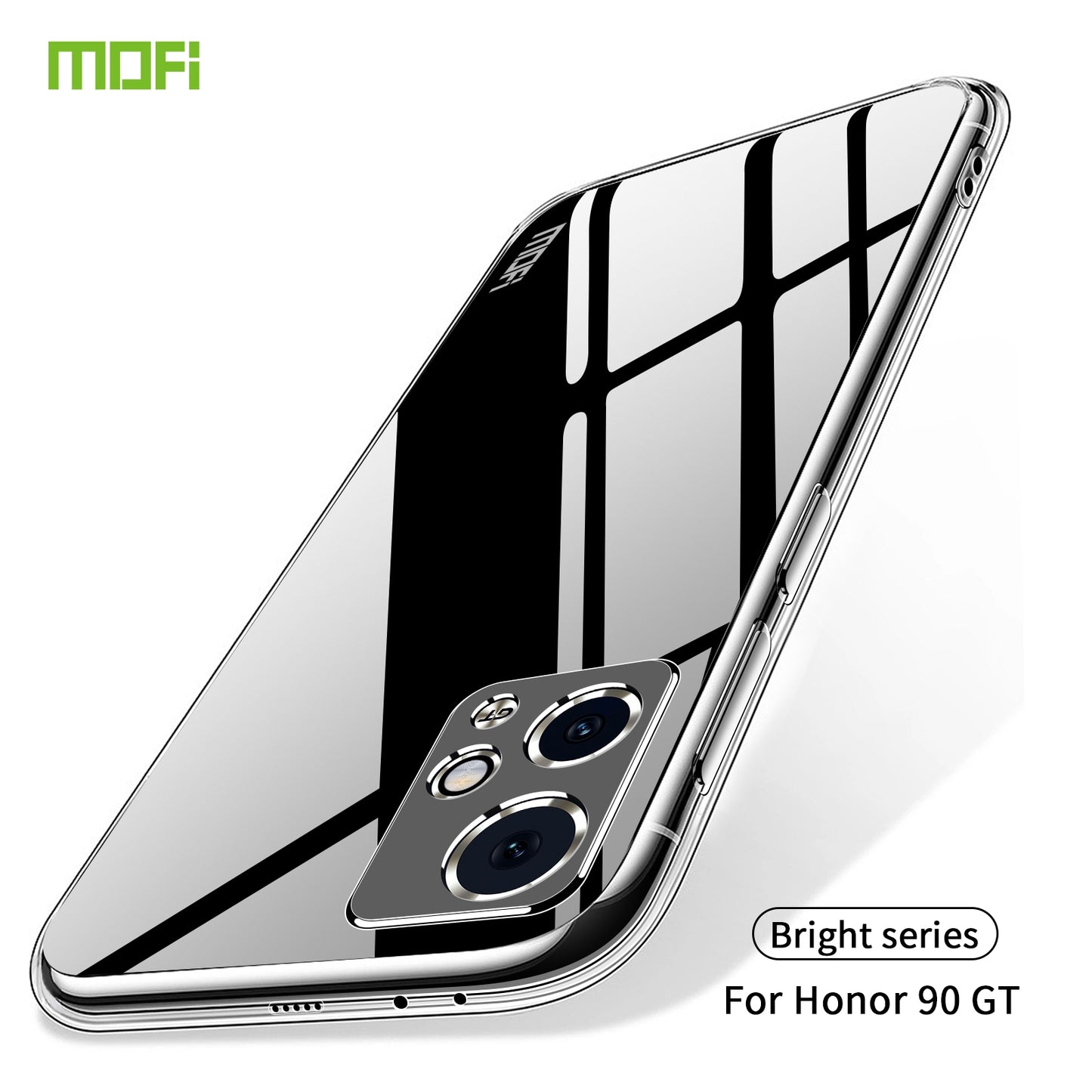 Honor 90 GT Clear TPU Case - Ultra-Thin, Shockproof, Anti-Yellowing Transparent Soft Protective Cover with Precise Cutouts, Scratch Resistance & Lightweight Design
