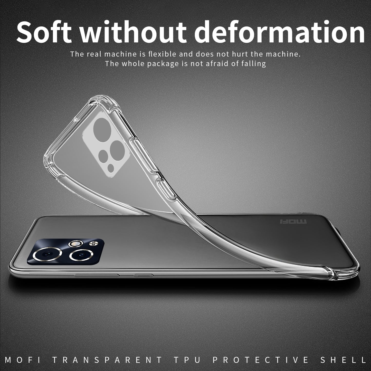Honor 90 GT Clear TPU Case - Ultra-Thin, Shockproof, Anti-Yellowing Transparent Soft Protective Cover with Precise Cutouts, Scratch Resistance & Lightweight Design