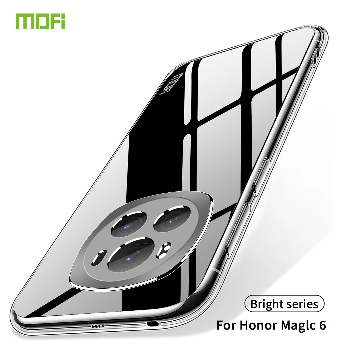 Honor Magic6 Clear TPU Case - Ultra-Thin, Shockproof, Anti-Yellowing Transparent Soft Protective Cover with Precise Cutouts, Scratch Resistance & Lightweight Design