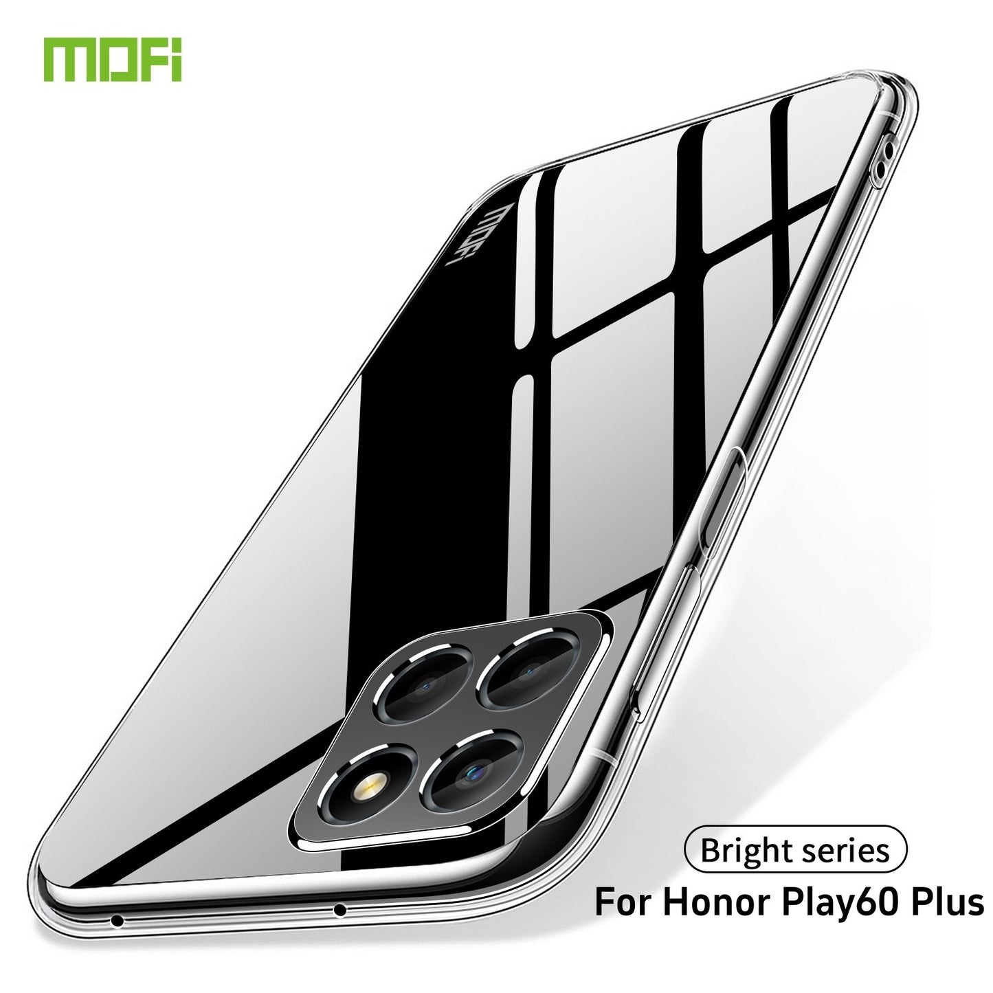 Honor Play 60 Plus Clear TPU Case - Ultra-Thin, Shockproof, Anti-Yellowing Transparent Soft Protective Cover with Precise Cutouts, Scratch Resistance & Lightweight Design
