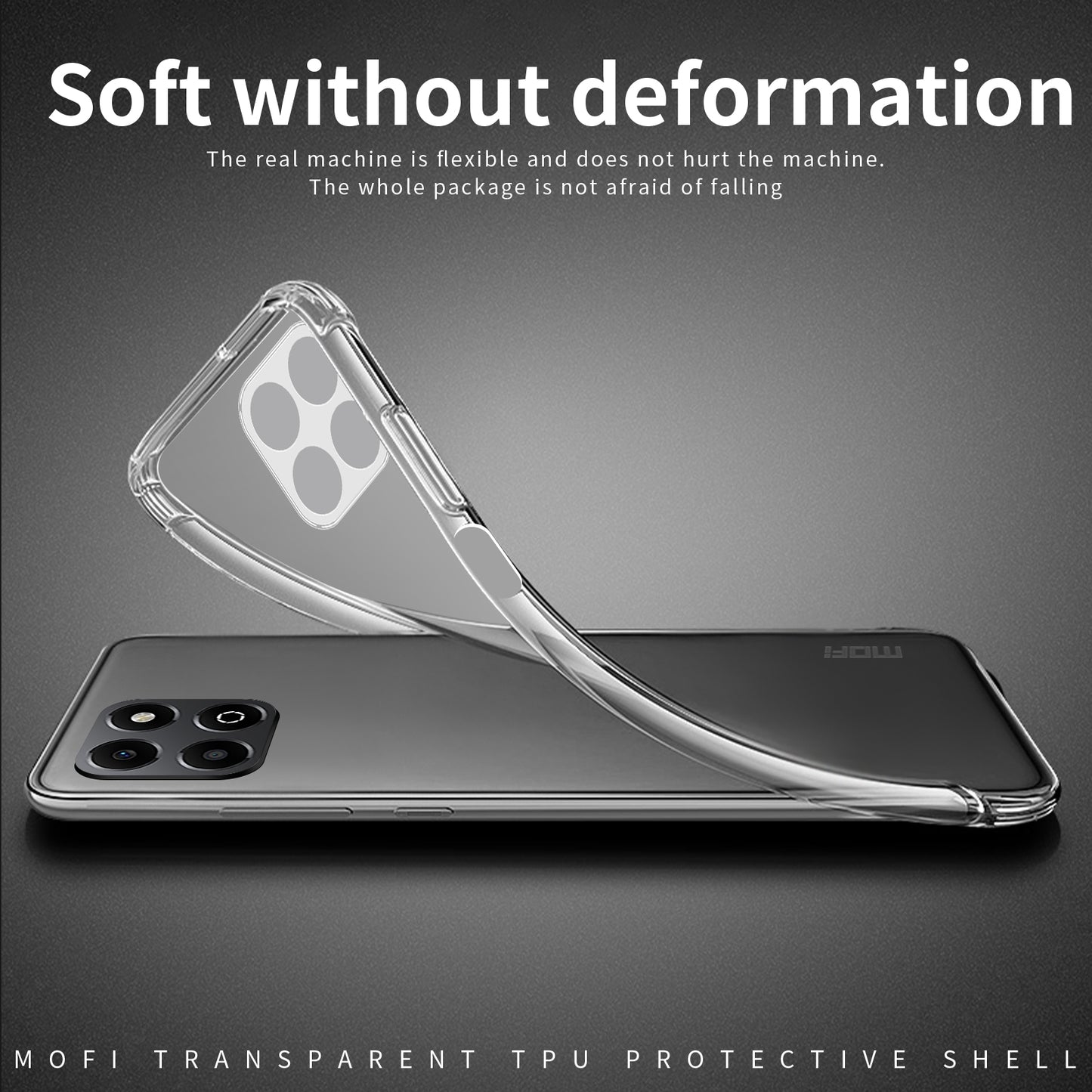 Honor X6b Clear TPU Case - Ultra-Thin, Shockproof, Anti-Yellowing Transparent Soft Protective Cover with Precise Cutouts, Scratch Resistance & Lightweight Design