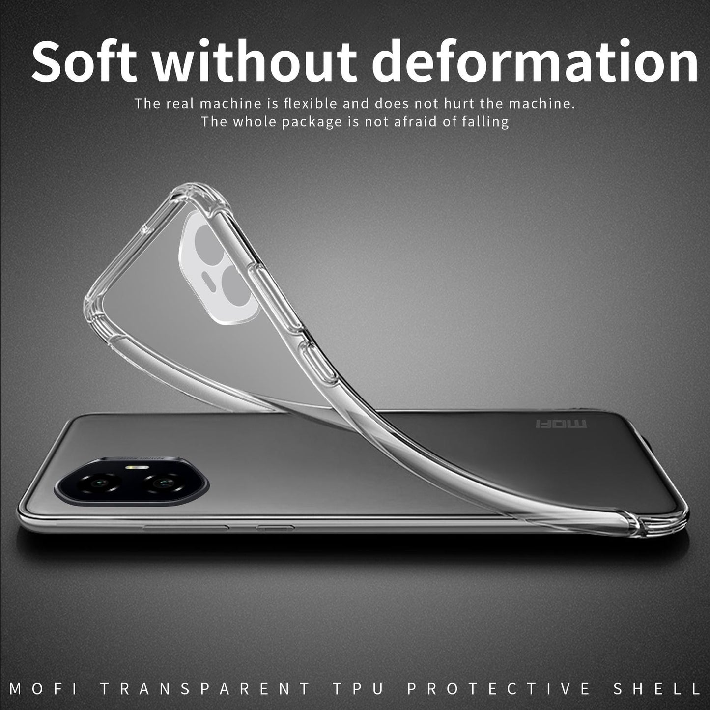 Honor 300 Clear TPU Case - Ultra-Thin, Shockproof, Anti-Yellowing Transparent Soft Protective Cover with Precise Cutouts, Scratch Resistance & Lightweight Design