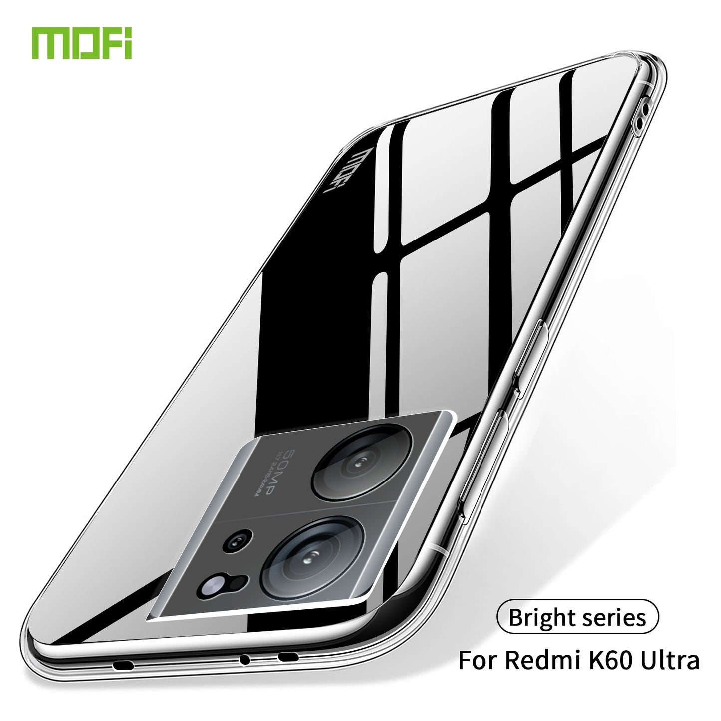 Xiaomi Redmi K60 Ultra Clear TPU Case - Ultra-Thin, Shockproof, Anti-Yellowing Transparent Soft Protective Cover with Precise Cutouts, Scratch Resistance & Lightweight Design