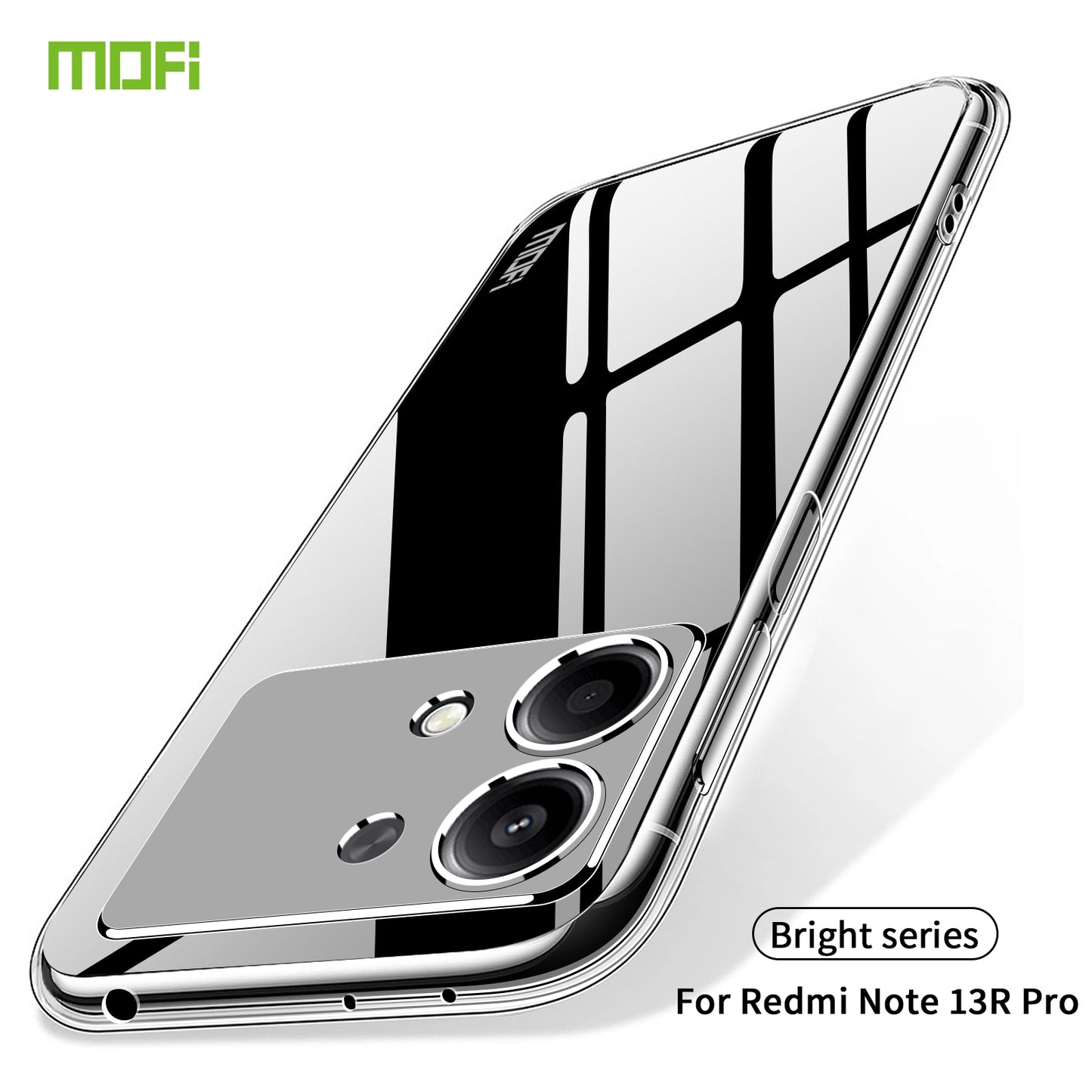 Xiaomi Redmi Note 13R Pro Clear TPU Case - Ultra-Thin, Shockproof, Anti-Yellowing Transparent Soft Protective Cover with Precise Cutouts, Scratch Resistance & Lightweight Design
