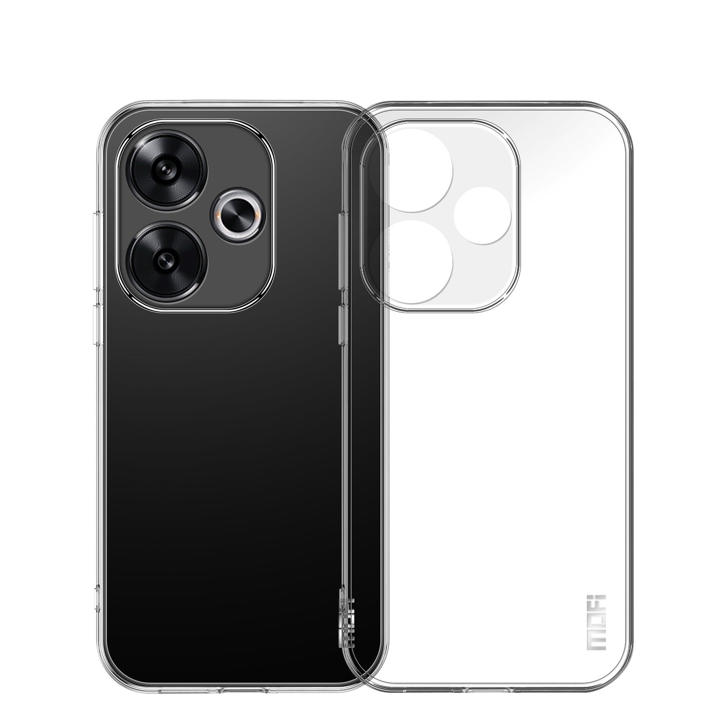 Xiaomi Redmi Turbo 3 Clear TPU Case - Ultra-Thin, Shockproof, Anti-Yellowing Transparent Soft Protective Cover with Precise Cutouts, Scratch Resistance & Lightweight Design