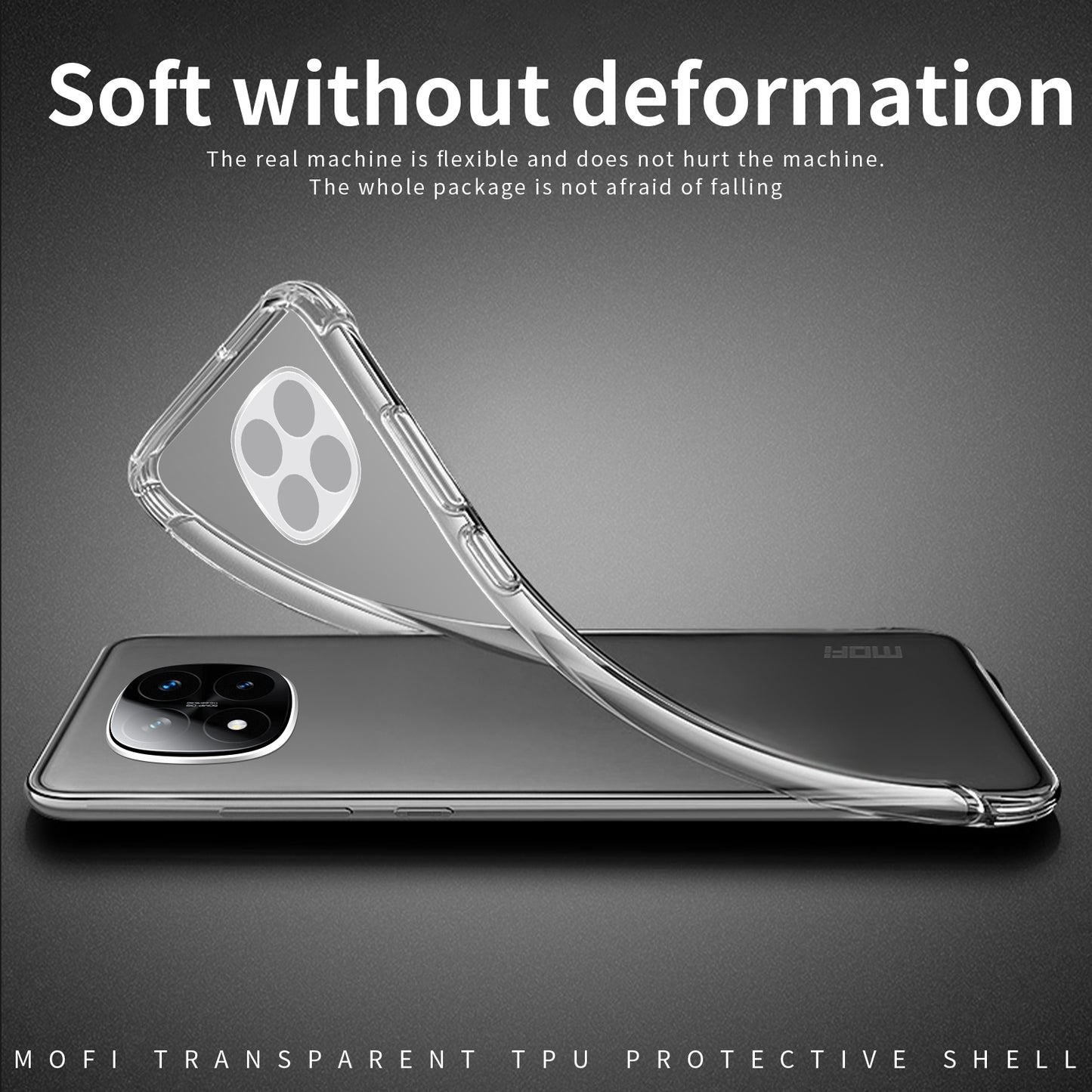 Xiaomi Redmi Note 14 Pro 5G Clear TPU Case - Ultra-Thin, Shockproof, Anti-Yellowing Transparent Soft Protective Cover with Precise Cutouts, Scratch Resistance & Lightweight Design