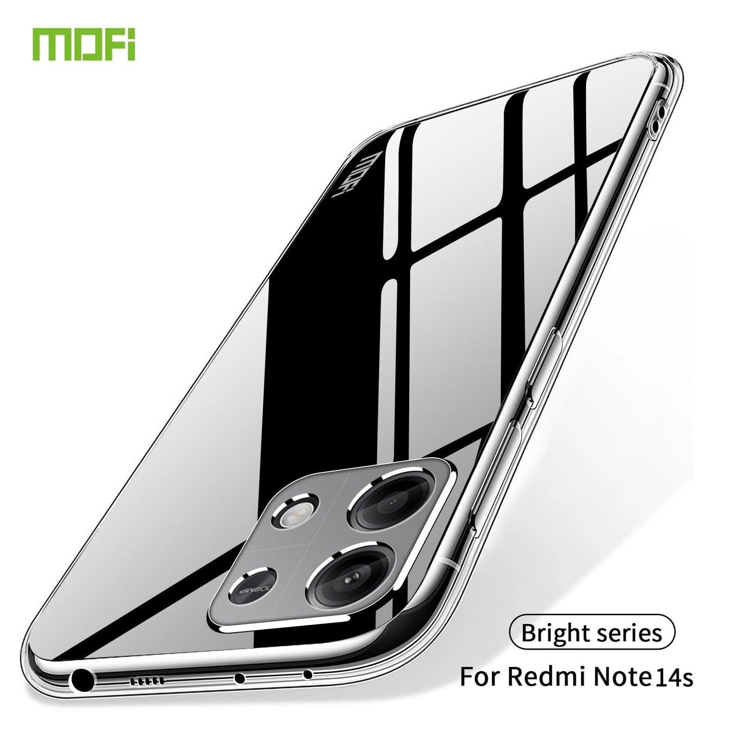 Xiaomi Redmi Note 14s Clear TPU Case - Ultra-Thin, Shockproof, Anti-Yellowing Transparent Soft Protective Cover with Precise Cutouts, Scratch Resistance & Lightweight Design