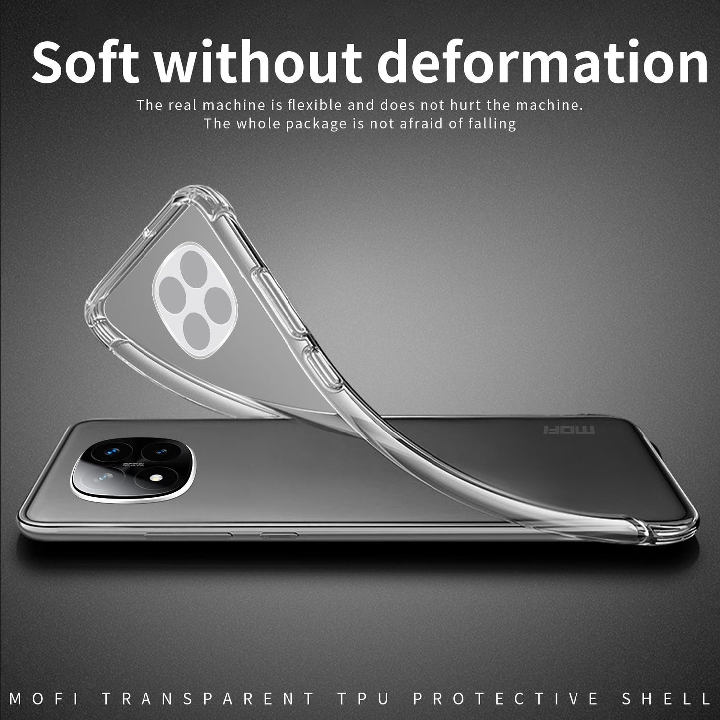 Redmi Note 14 Pro 4G Clear TPU Case - Ultra-Thin, Shockproof, Anti-Yellowing Transparent Soft Protective Cover with Precise Cutouts, Scratch Resistance & Lightweight Design