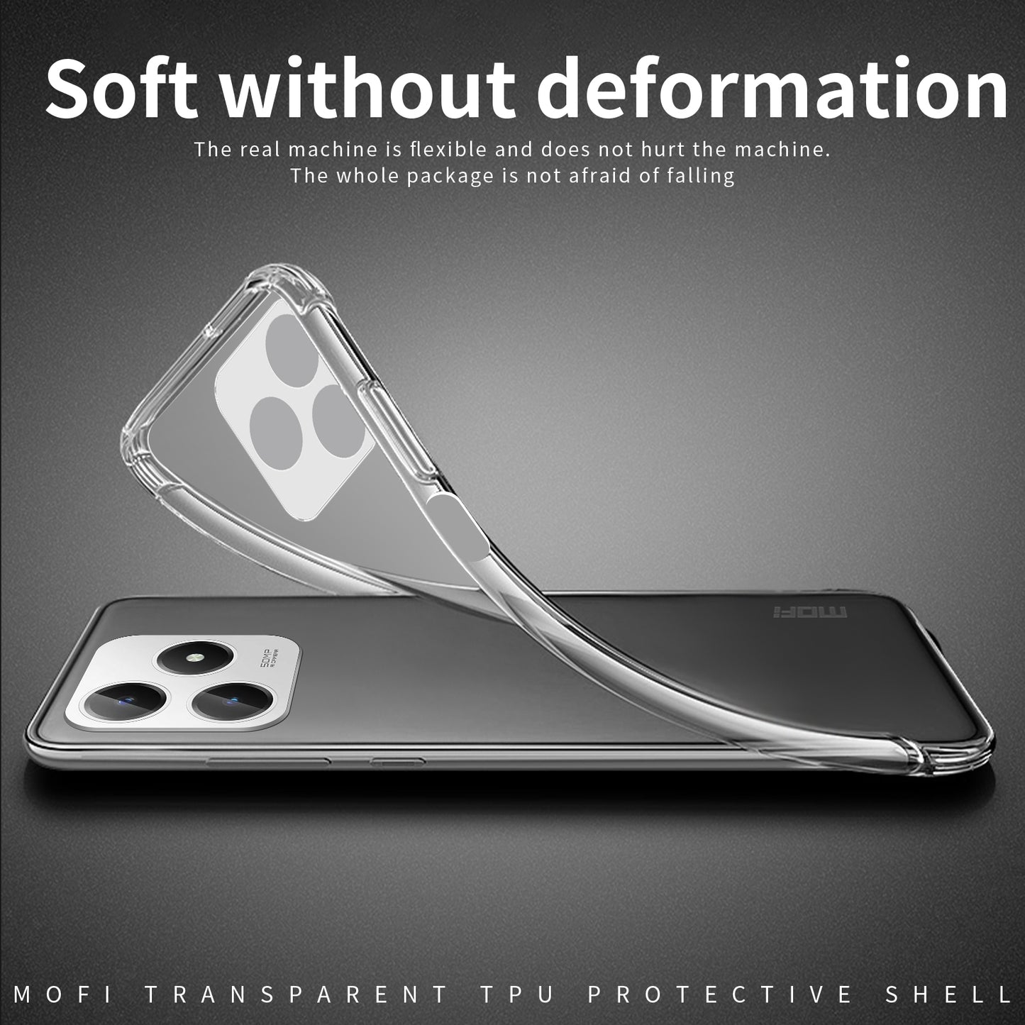 Realme C63 Clear TPU Case - Ultra-Thin, Shockproof, Anti-Yellowing Transparent Soft Protective Cover with Precise Cutouts, Scratch Resistance & Lightweight Design